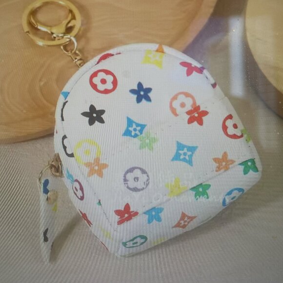 BACKPACK bag charm keychain colorful zips open - Picture 1 of 1